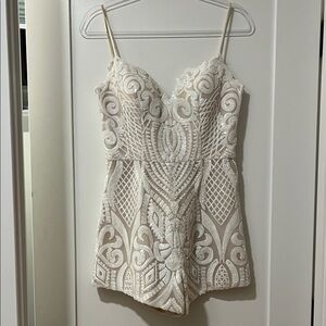 Elegant White Lace Dress